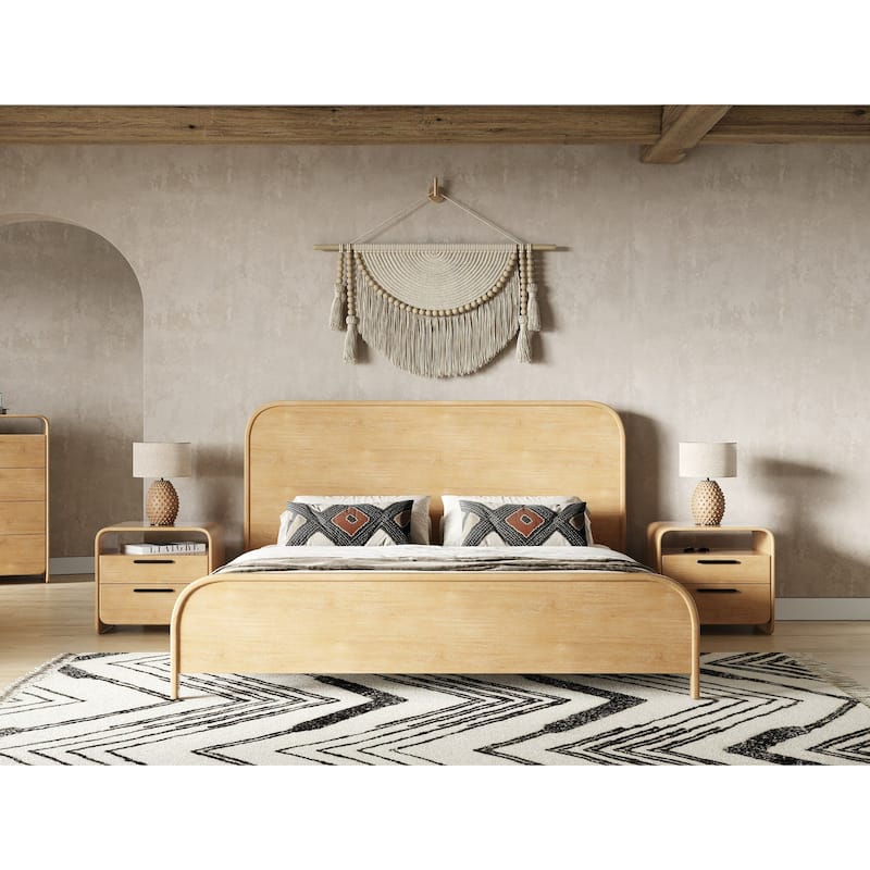 Modrest Dresden Modern Natural Acacia Bed
