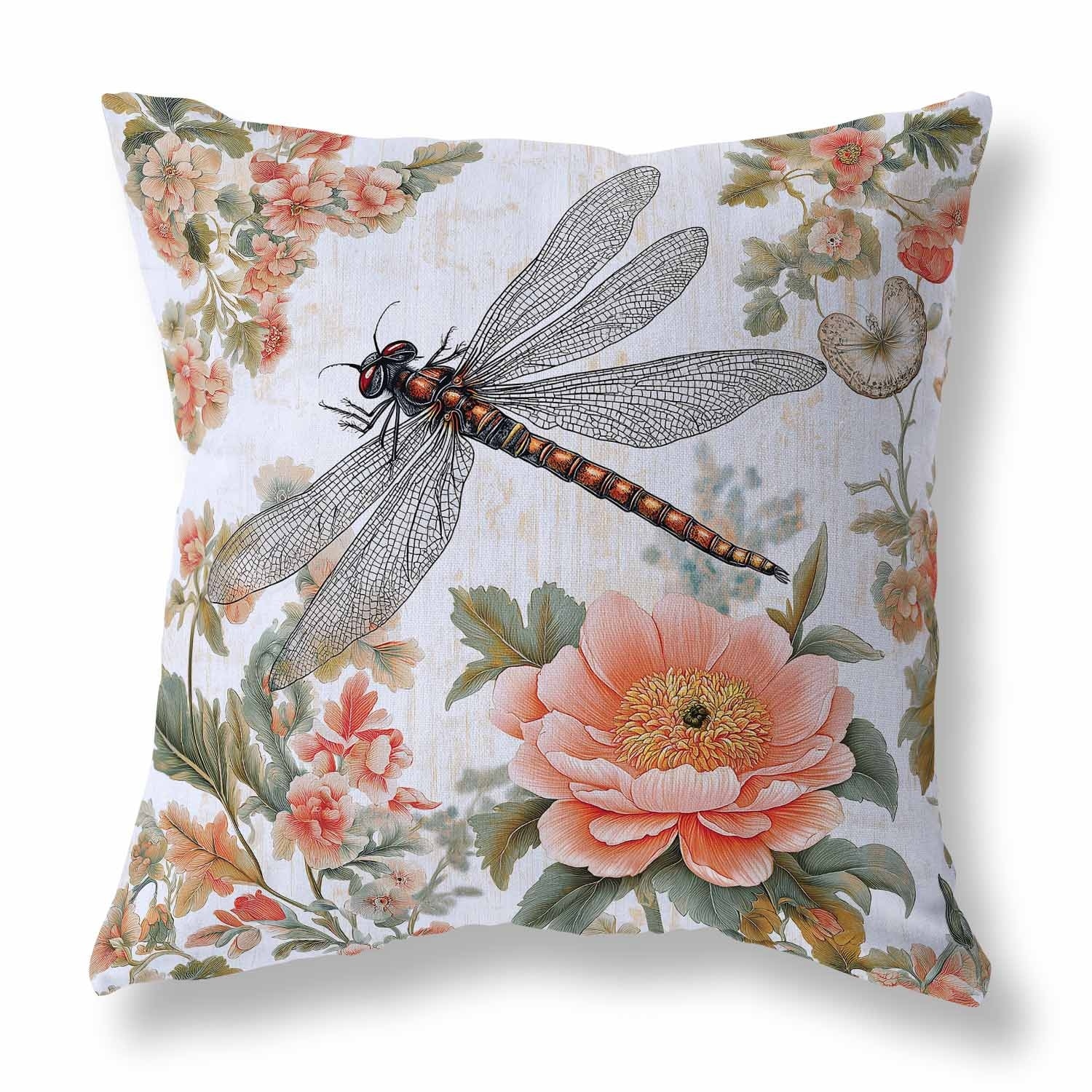 Elegant Dragonfly Indoor/Outdoor Pillow 16x16