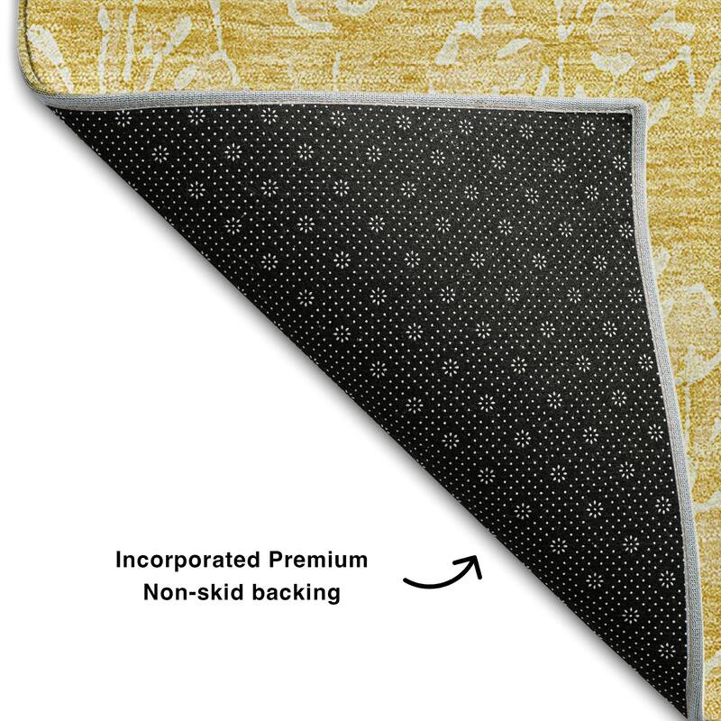 Premium Washable Super Soft Modern Floral Mayfield Rug