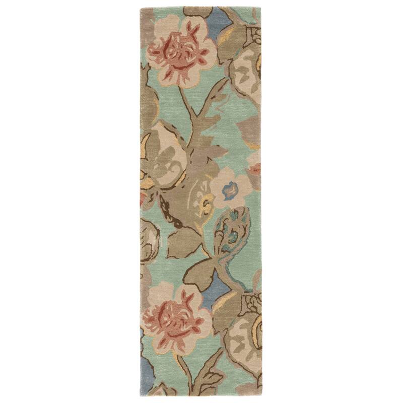 Petal Pusher Handmade Floral Area Rug