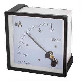 DC -100mA to +100mA Square Dial Current Test Panel Mounted Meter ...