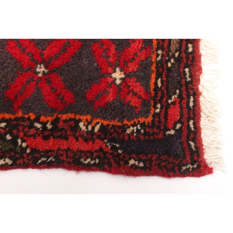 ECARPETGALLERY Hand-knotted Andelz Red Wool Rug - 4'2 x 6'11