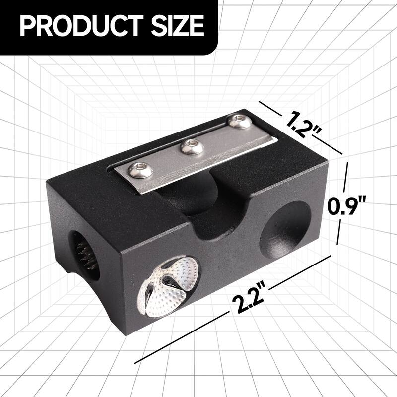 GSE™ 8-in-1 Pool Cue Tip Tool, Billiard Cue Tip Repair Tool Scuffer/Shaper/Aerator/Tapper/Trimer/Presser/Cleaner/Radius Slot