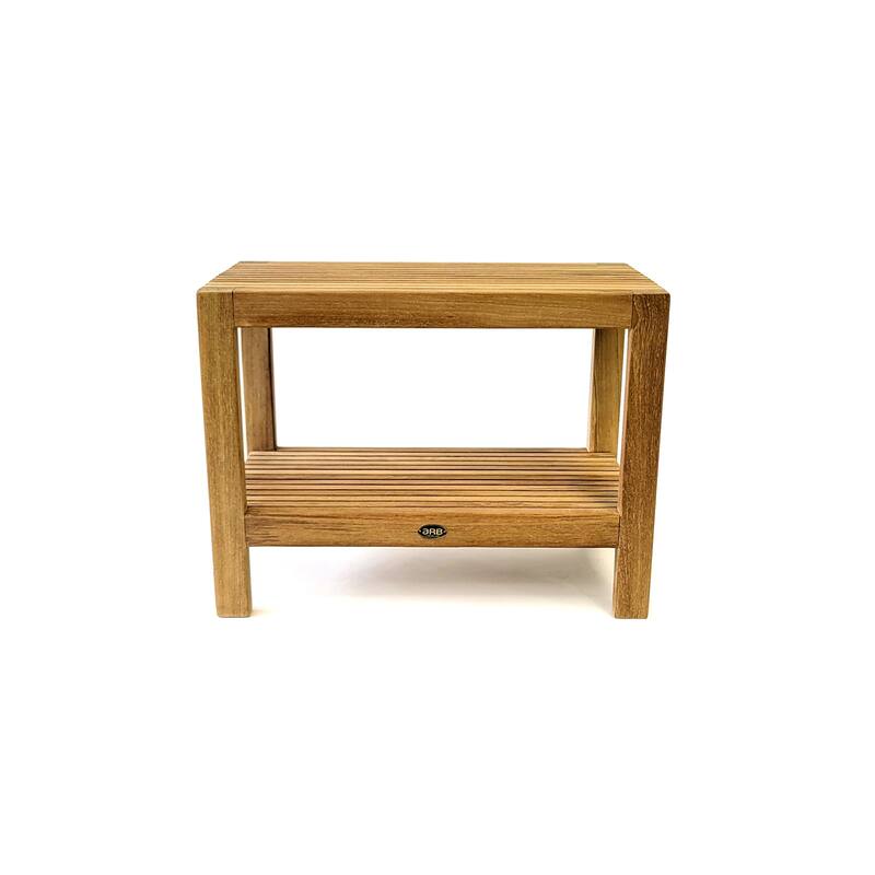 Teak Shower Bench Fiji 24" (60 cm) with Shelf