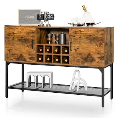 Costway Industrial Kitchen Buffet Sideboard 2-Door Console Table - See Details