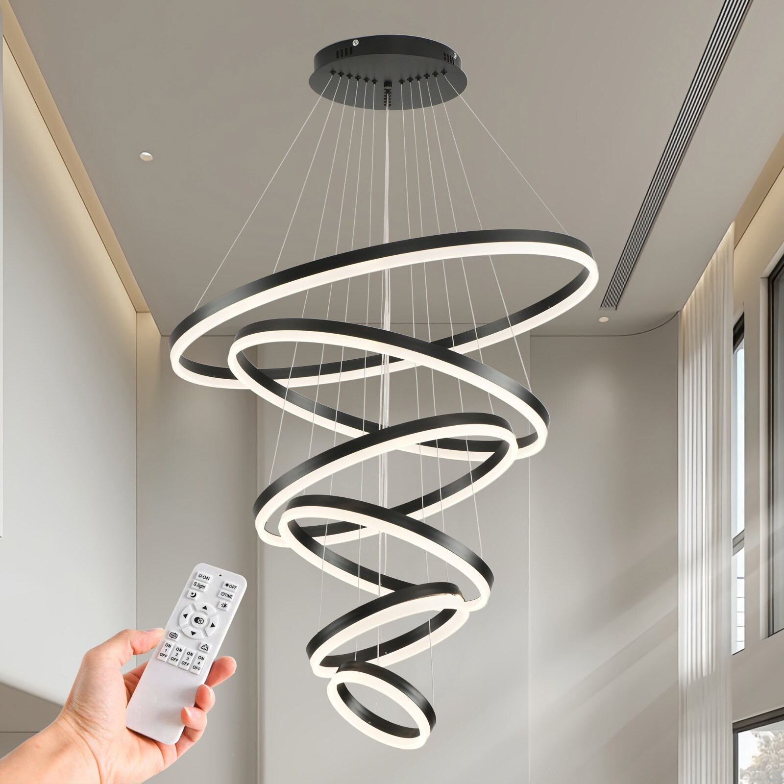 5 ring chandelier cheap