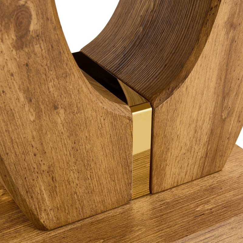 23.6" Modern Minimalist Wood Texture Sticker-Patterned Coffee Table