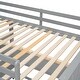preview thumbnail 40 of 43, Twin Size Loft Bed Kids Bed Frame Wooden Storage Bed with Desk, Shelves, Pull-out Drawers, Ladder and Guardrail