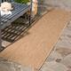 SAFAVIEH Courtyard Marolyn Indoor/ Outdoor Waterproof Patio Backyard Rug - 18' Runner - Natural/Natural