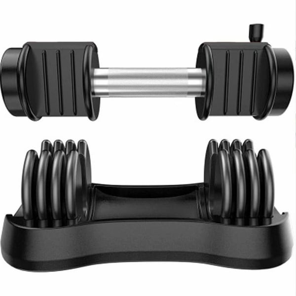 Adjustable Dumbbell Barbell 25 lbs Weight with Handle and Weight