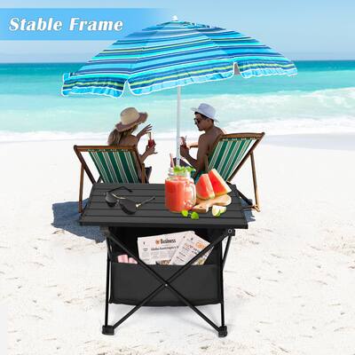 Outdoor or indoor folding aluminum table