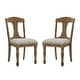 preview thumbnail 22 of 26, Extendable Wooden Dining Table Set with 6 Pieces of Chair Solid Wood Curved Oval for 4-6 People