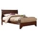 preview thumbnail 2 of 2, Alpine Furniture West Haven Eastern King Wood Sleigh Bed, Cappuccino