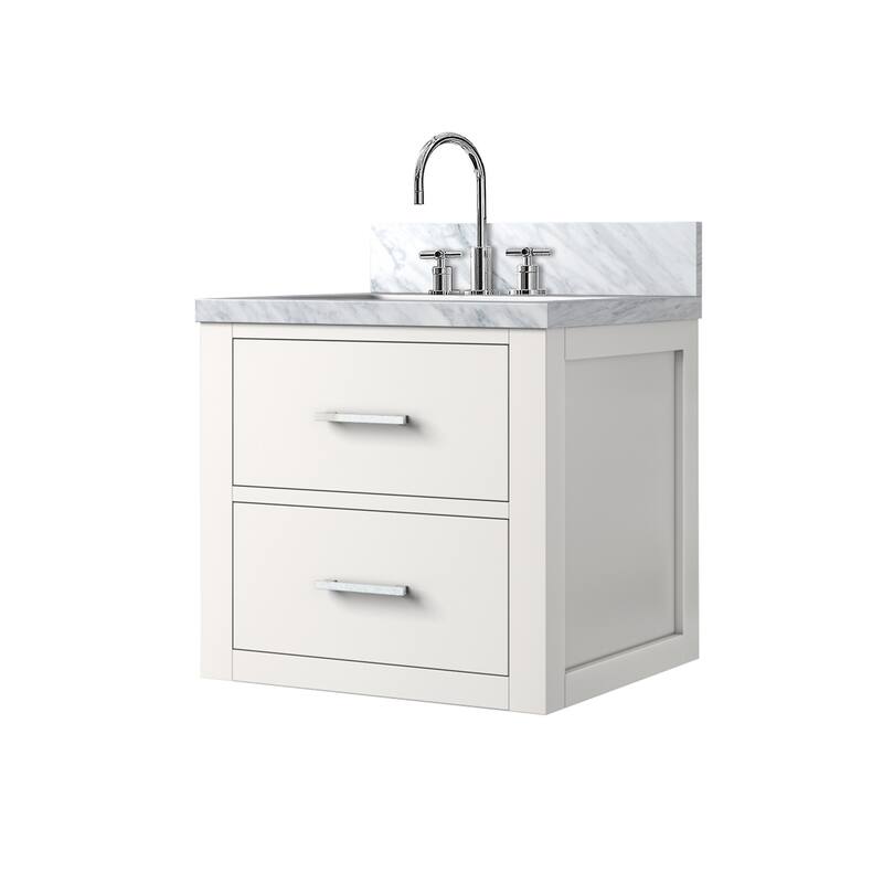Castor Bath Vanity with Acrylic Top, Sink and Faucet