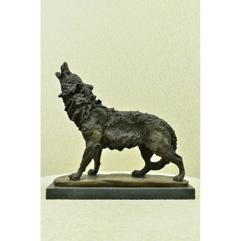 Hot Cast Werewolf Wolf Bronze Sculpture Figurine Figure Art Deco Statue Large