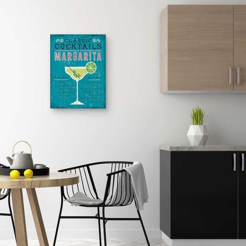 Classic Cocktails Margarita Canvas Art Print