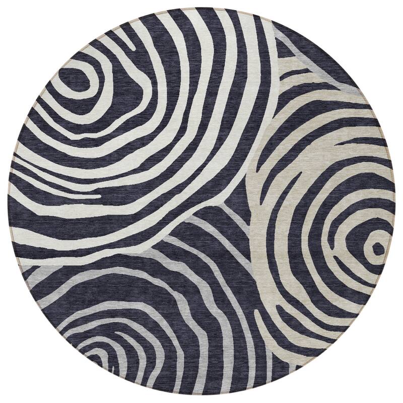 HomeRoots Abstract Transitional Rectangle Outdoor Rug