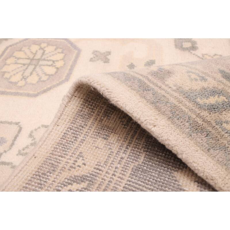 ECARPETGALLERY Hand-knotted Royal Oushak Ivory Wool Rug - 9'2 x 11'9