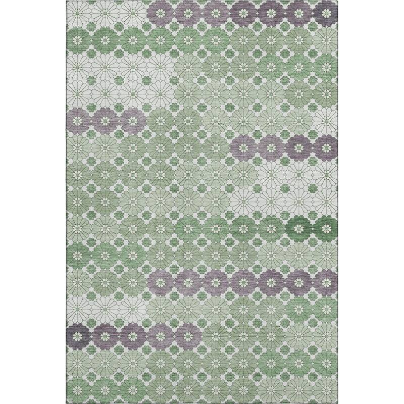 Premium Washable Super Soft Whimsy Mosaic Mayfield Rug