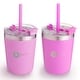 preview thumbnail 14 of 12, PopYum 9oz Insulated Stainless Steel Kids' Cups, 2-Packs Purple and Pink