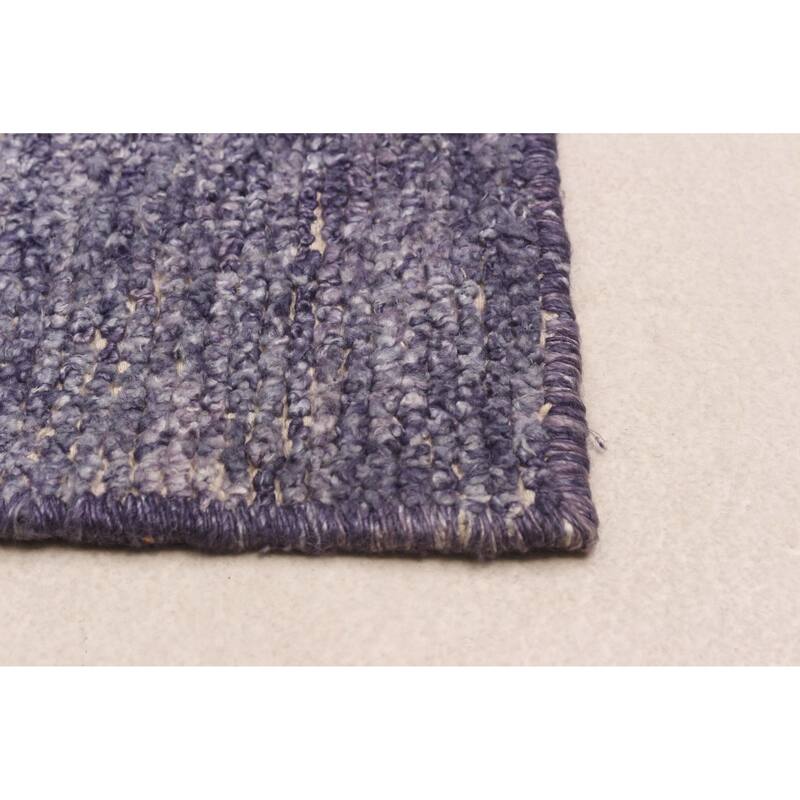 ECARPETGALLERY Hand-knotted Loreto Purple Silk Rug - 5'9 x 9'0