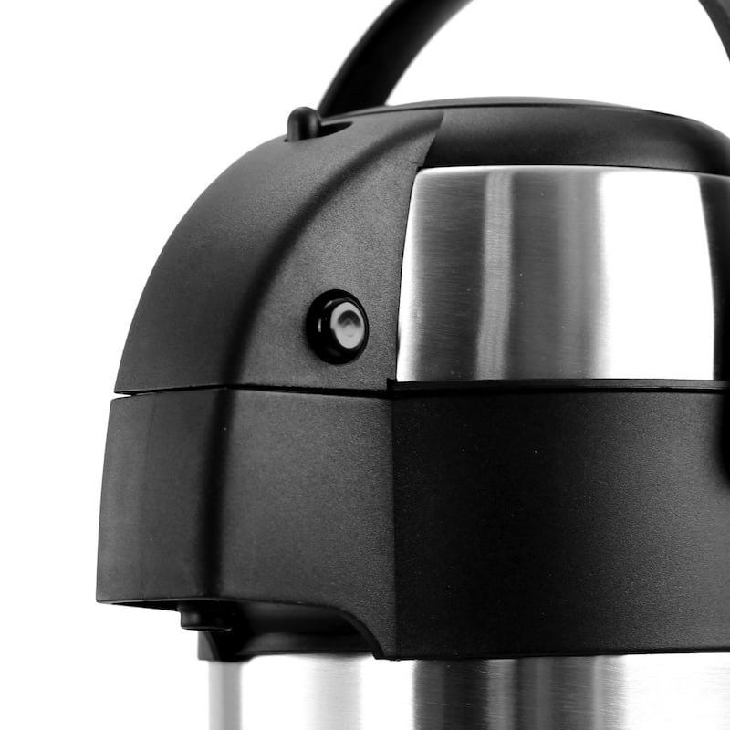 MegaChef 3 Quart Stainless Steel Airpot, Hot Water Dispenser for Coffee and Tea