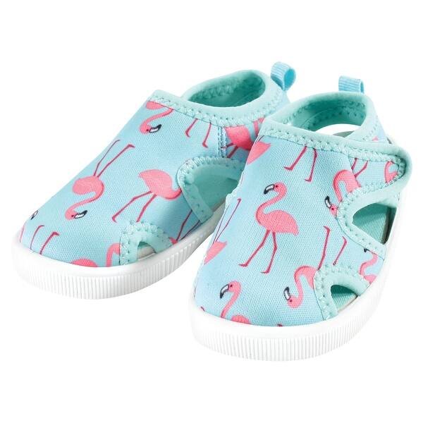 slide 1 of 1, Hudson Baby Infant, Toddler and Kids Girl Sandal and Water Shoe, Flamingo Flamingo - 5T