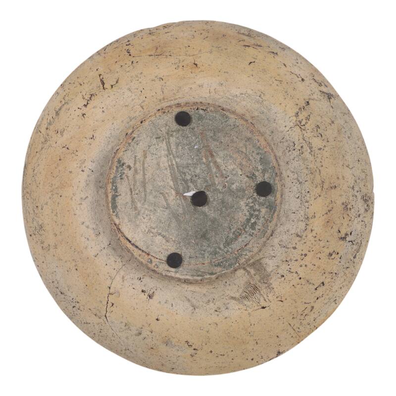 Pottery Modern Handcrafted Decorative Bowl for Home Decor - 4" Brown - 11.75"