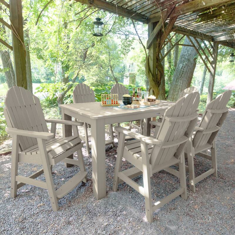 Hamilton 7-Piece Outdoor Dining Set - 42" x 72" Table, Counter-height