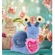 preview thumbnail 5 of 3, DolliBu Happy Mother’s Day Super Soft Plush Blue Snail With Pink Heart - 5.5 inches