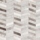 preview thumbnail 9 of 21, Swindon Handmade Herringbone Viscose & Hair-on-hide Area Rug
