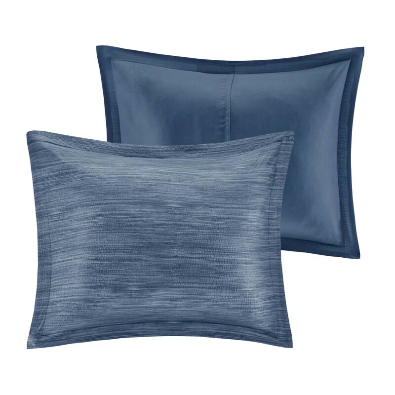 Madison Park Clayton 7 Piece Printed Seersucker Comforter Set