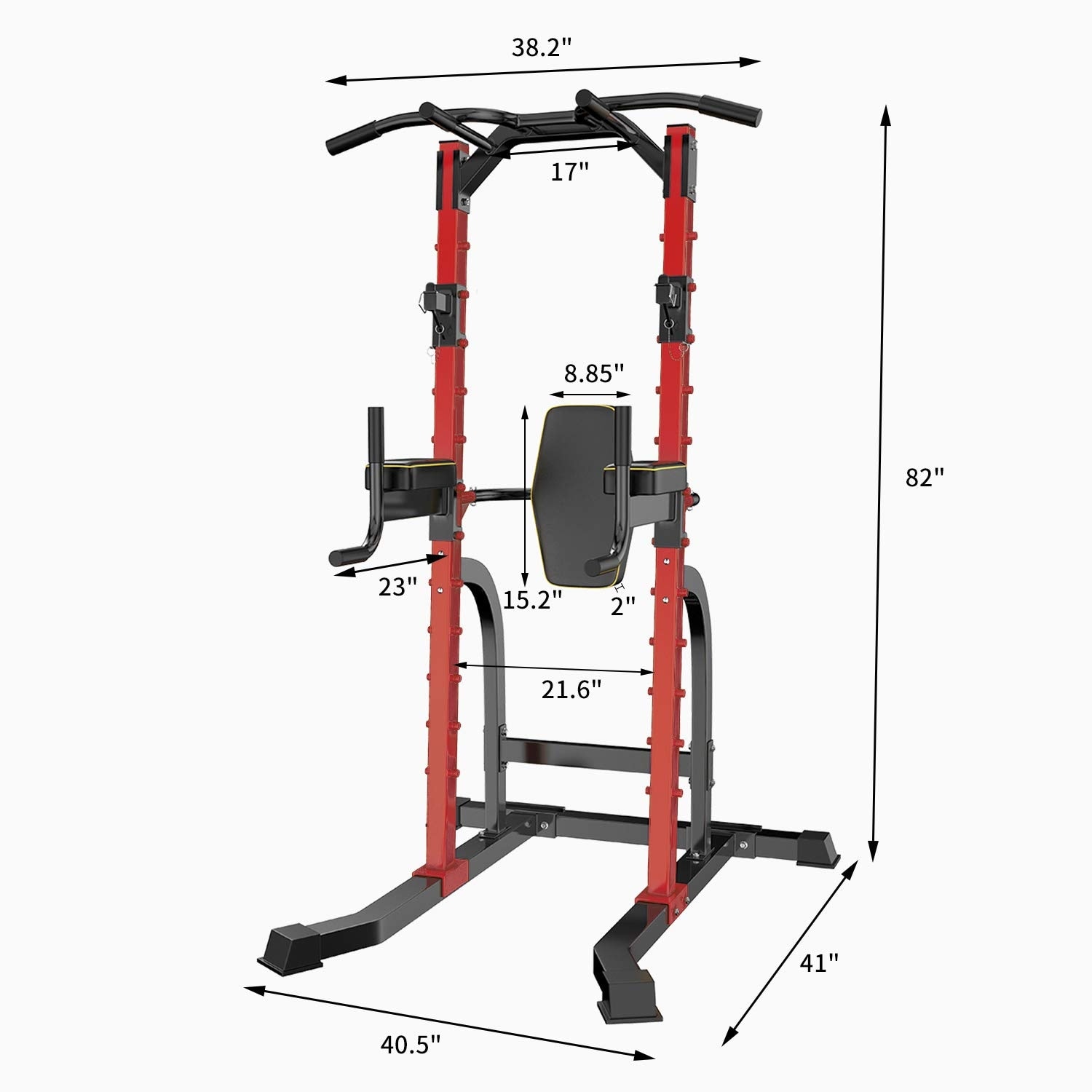 Ainfox Power Tower Multi Function Home Strength Training Tower