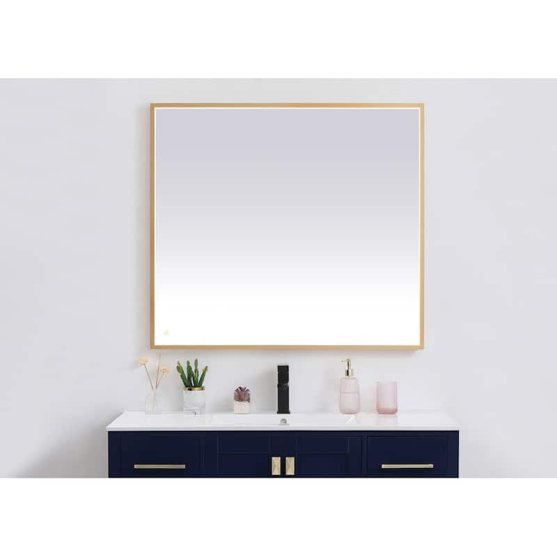 Indigo Home 36x40 inch LED mirror with adjustable color temperature