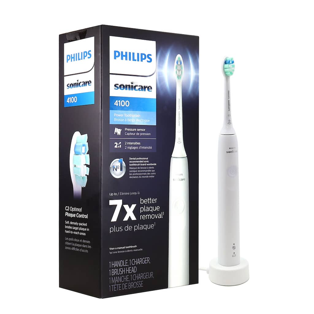 Philips Sonicare 4100 Rechargeable Electric Toothbrush (White) HX3681/23