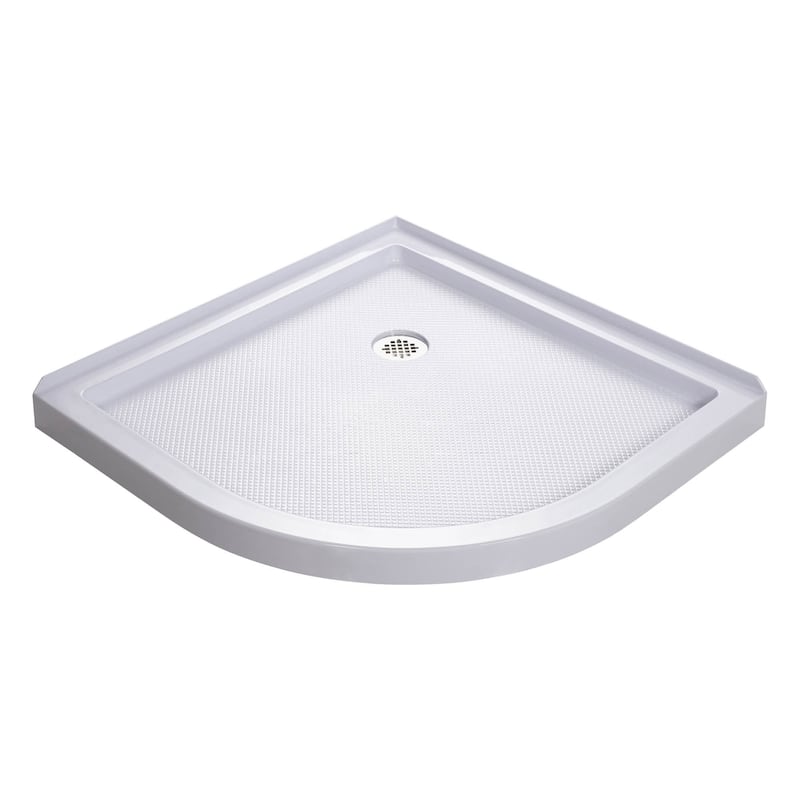 DreamLine Prime 36 in. x 36 in. x 74 3/4 in. Sliding Shower Enclosure and Shower Base Kit - 36" x 36" - 36" x 36"