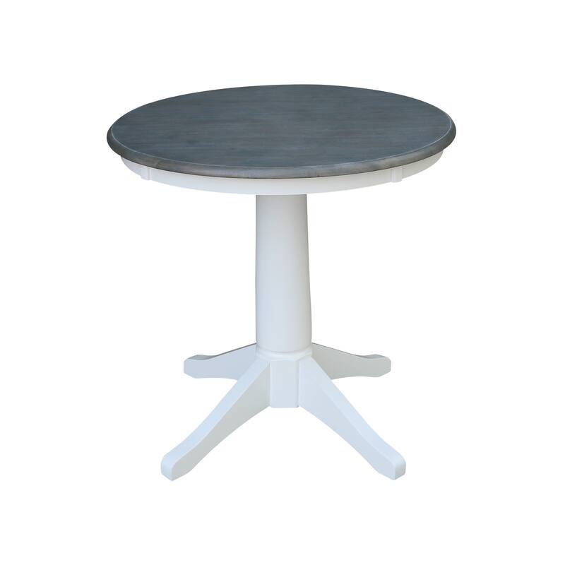 30" Round Top Pedestal Table with 2 X-Back Chairs