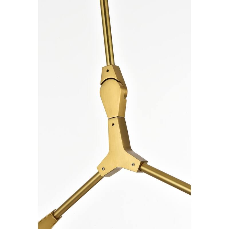 Elegant Lighting 1712G49 Cavoli 6 Light 49" Wide Abstract Chandelier