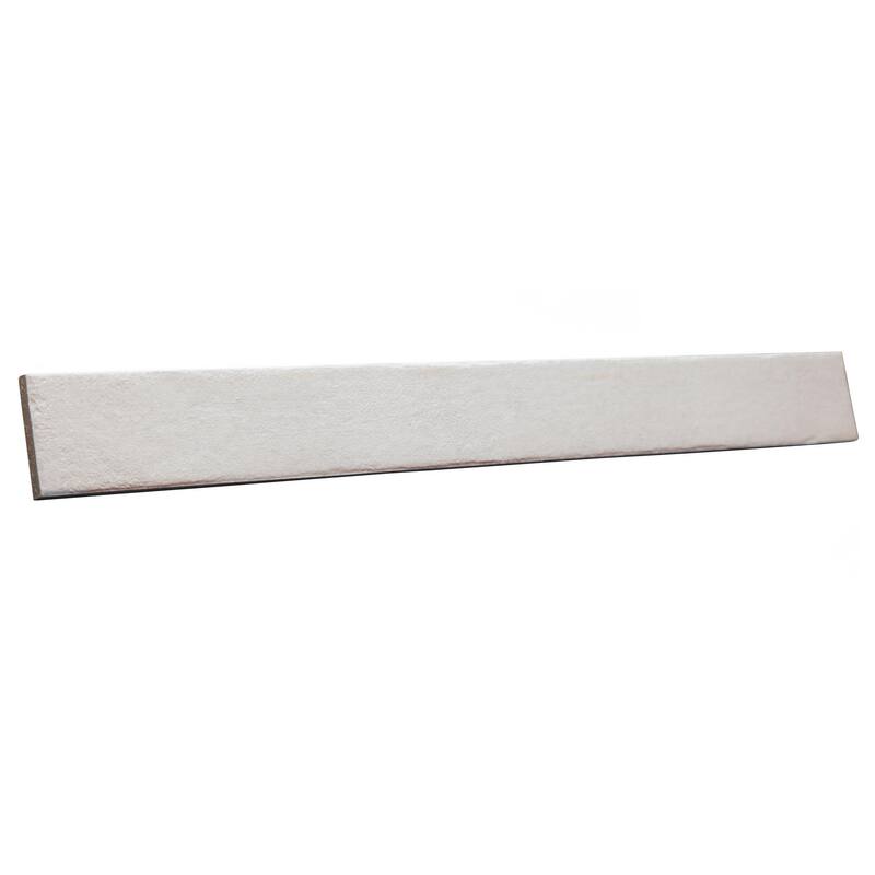 Merola Tile Tucson Total White 1-7/8" x 17-3/4" Porcelain Floor and Wall Tile