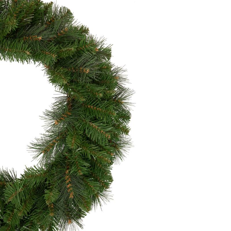 Mixed Beaver Pine Artificial Christmas Wreath 24-Inch Unlit - 24"