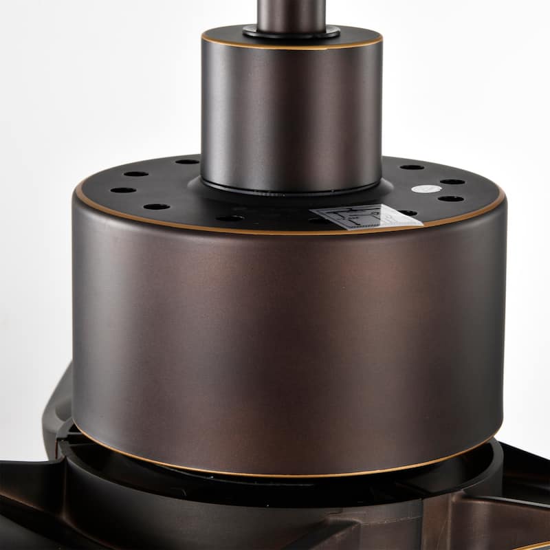 Genson SMART Oil Rubbed Bronze 3-Blade LED Lighted Ceiling Fan with Remote