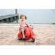 preview thumbnail 12 of 11, 6V Licensed Vespa Scooter Motorcycle with Sidecar for Kids, Dual Seats, Storage, Headlights, and Music 鈥?For Ages 3+ - Red