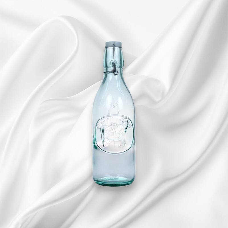 Amici Home Italian Recycled Green Milk Bottle - 34 Ounces