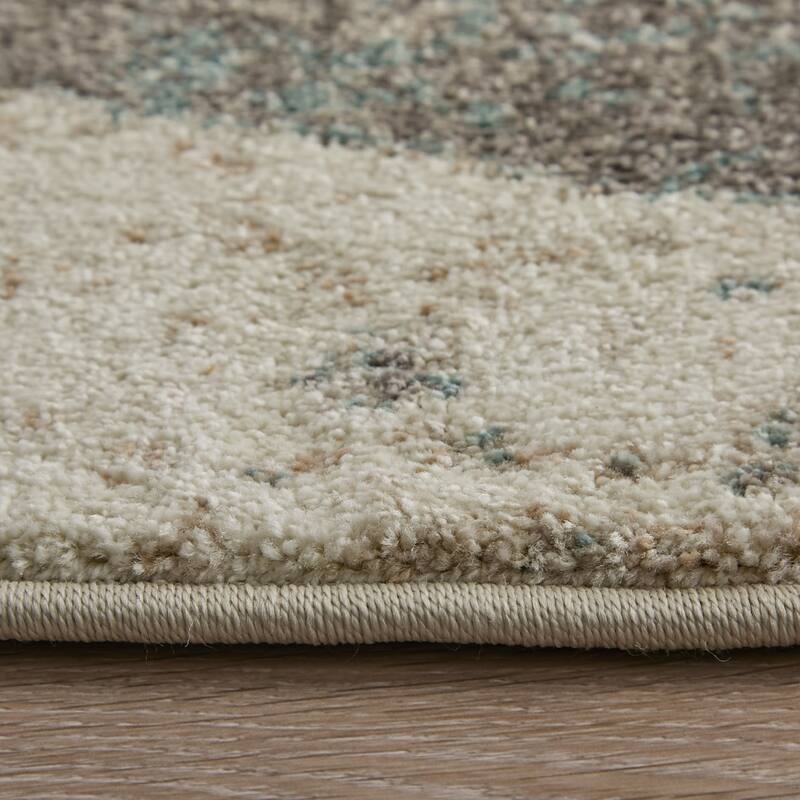 HomeRoots Checkered Bohemian Rectangle Area Rug