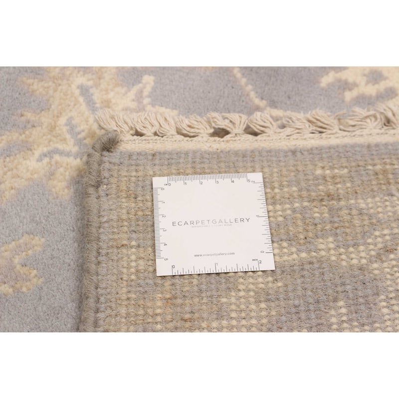 ECARPETGALLERY Hand-knotted Royal Oushak Grey Wool Rug - 4'0 x 5'11