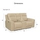 preview thumbnail 6 of 4, Copper Grove Dayton Top Grain Leather Power Reclining Loveseat