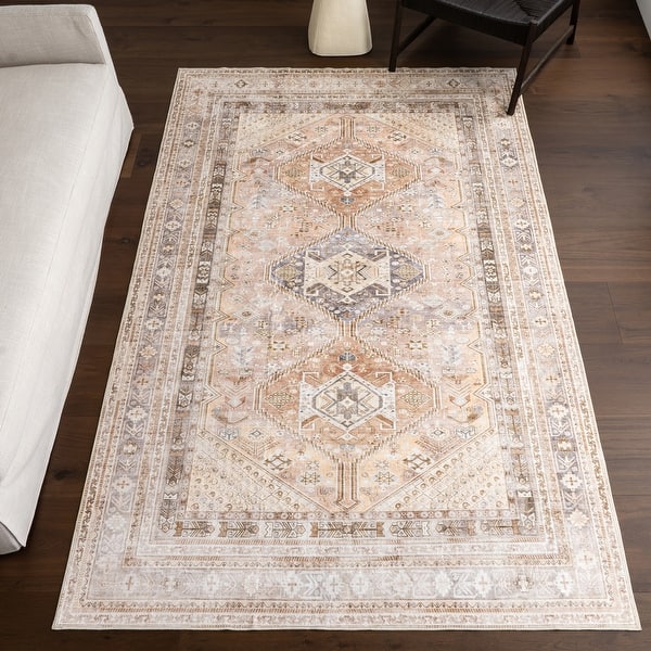 slide 2 of 16, Nuloom Bathsheba Vintage Medallion Machine Washable Area Rug