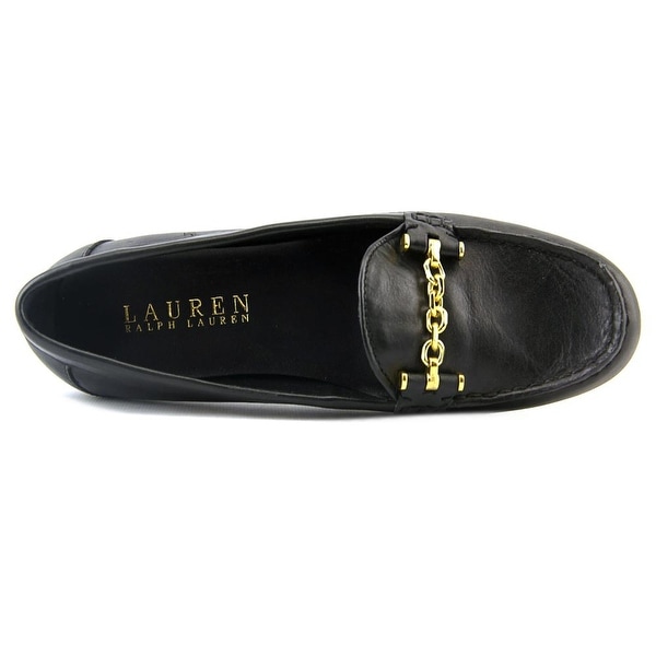 ralph lauren women's loafers black