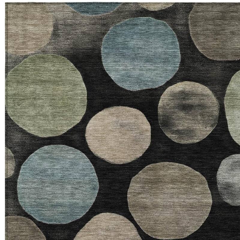 HomeRoots Geometric Transitional Rectangle Outdoor Rug