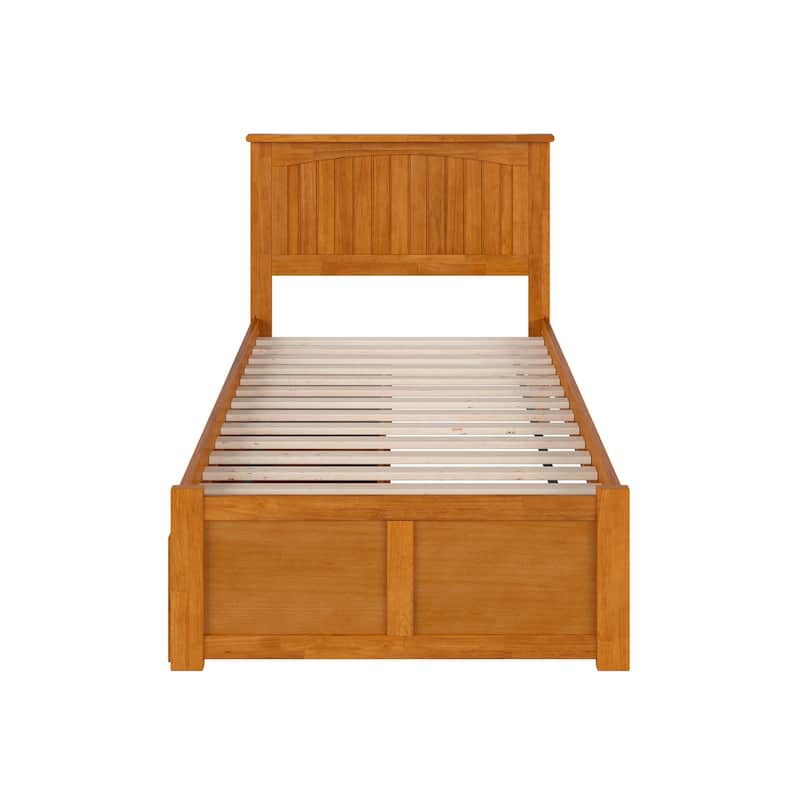 Nantucket Platform Bed with Footboard and Storage Drawers